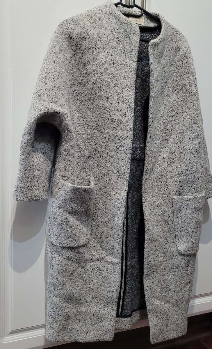 Grey wool coat