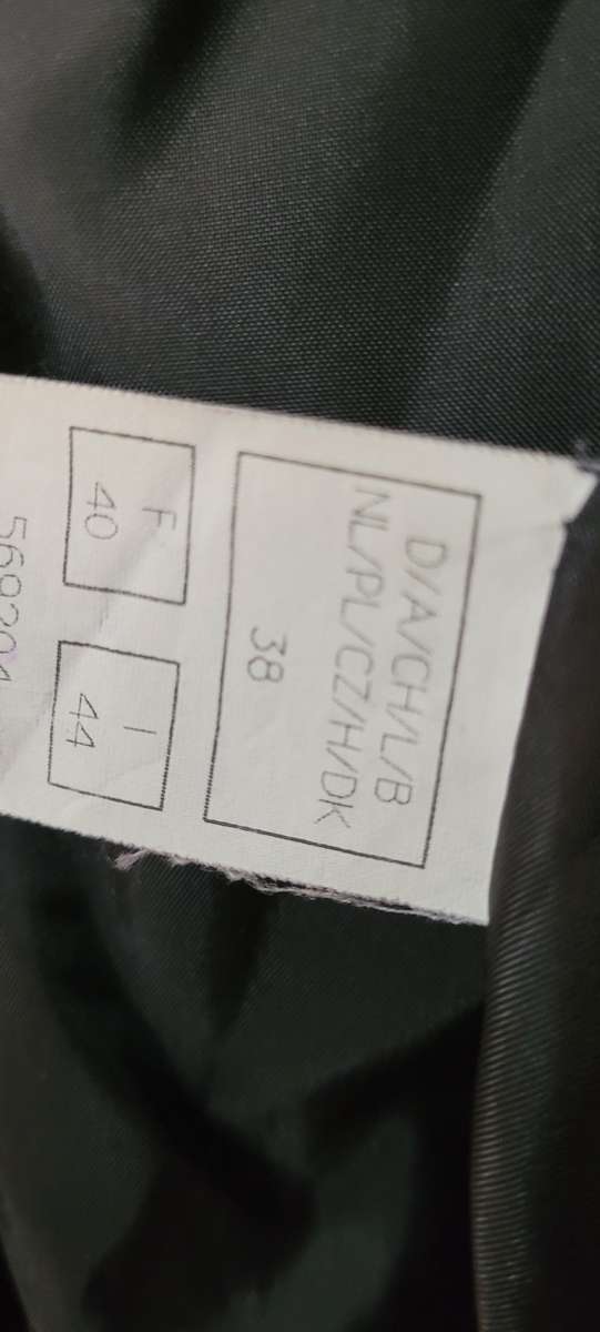 Stunning long black coat with fur collar