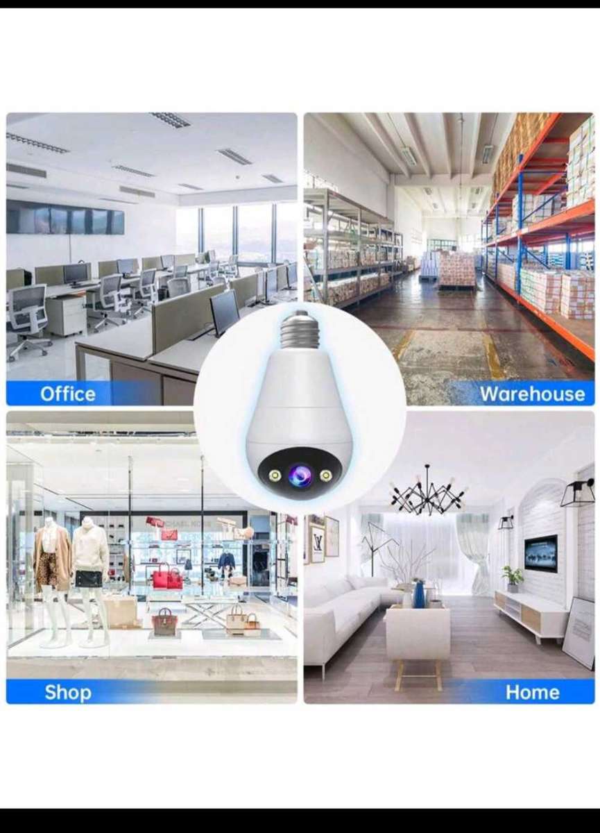 3MP Wireless Security Light Bulb Camera