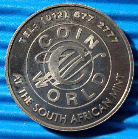 2010 SA Coin World Token - Black Rhino