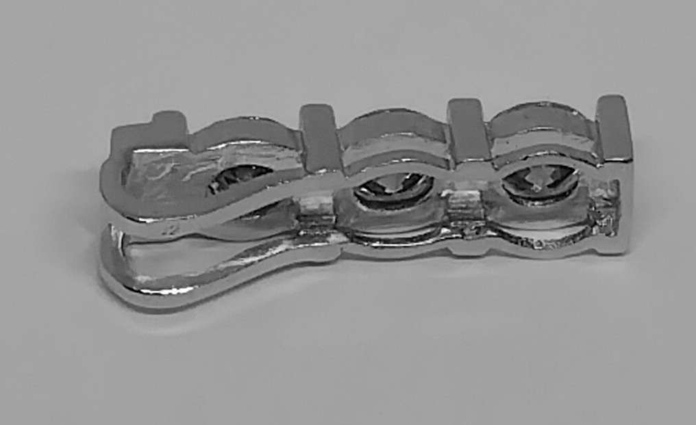 SALE! 3.00TCW Moissanite Bar Pendant - Beautiful