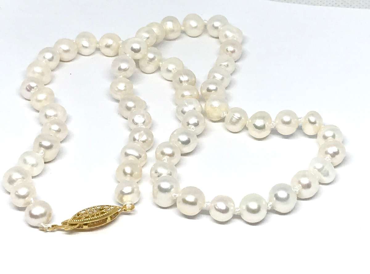 Genuine Pearl Necklace - Classic and Elegant