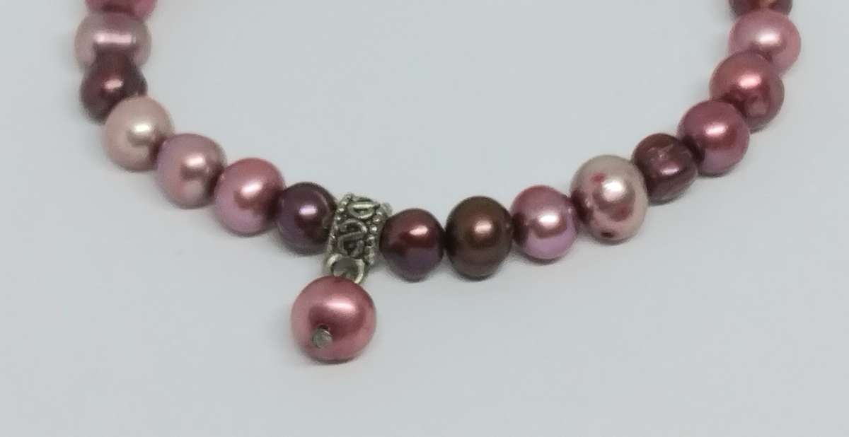 Genuine Pearl Bracelet - Rose Pink Pearls - Beautiful