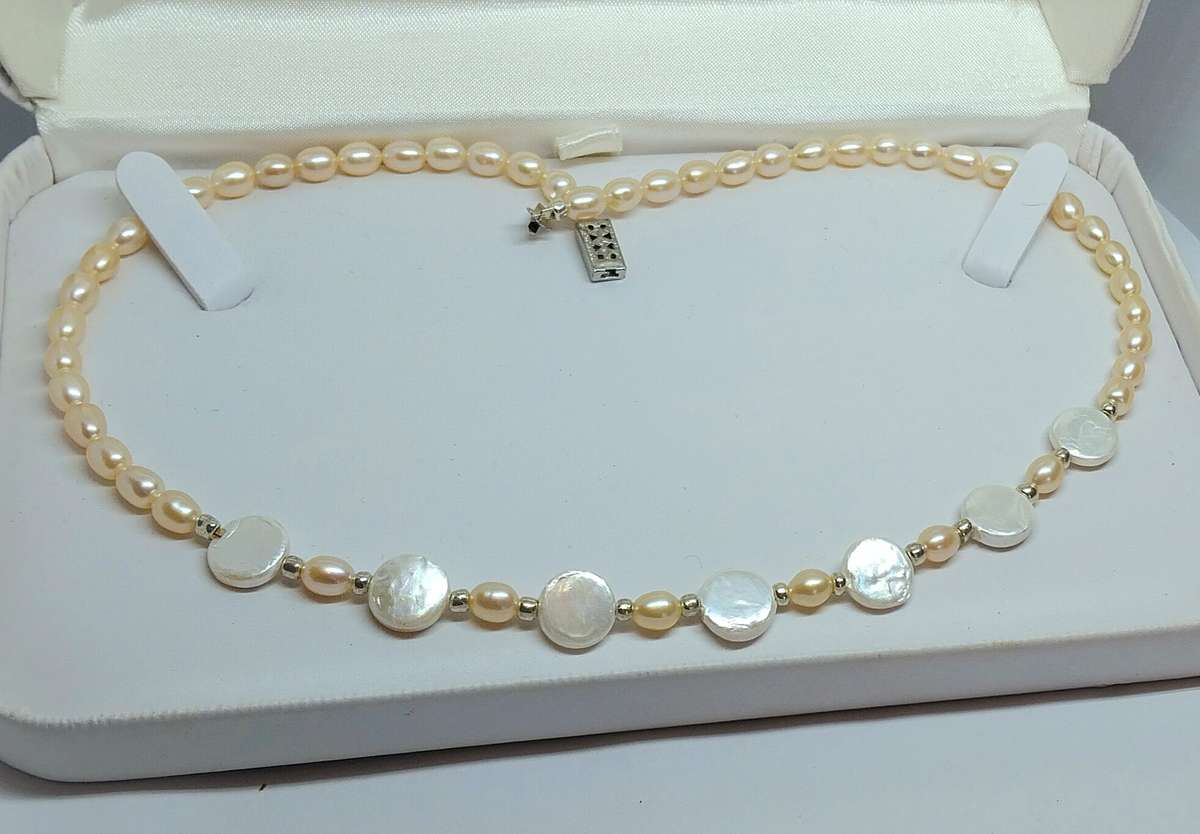 Genuine Pearl & Shell Pearl Necklace - Gorgeous