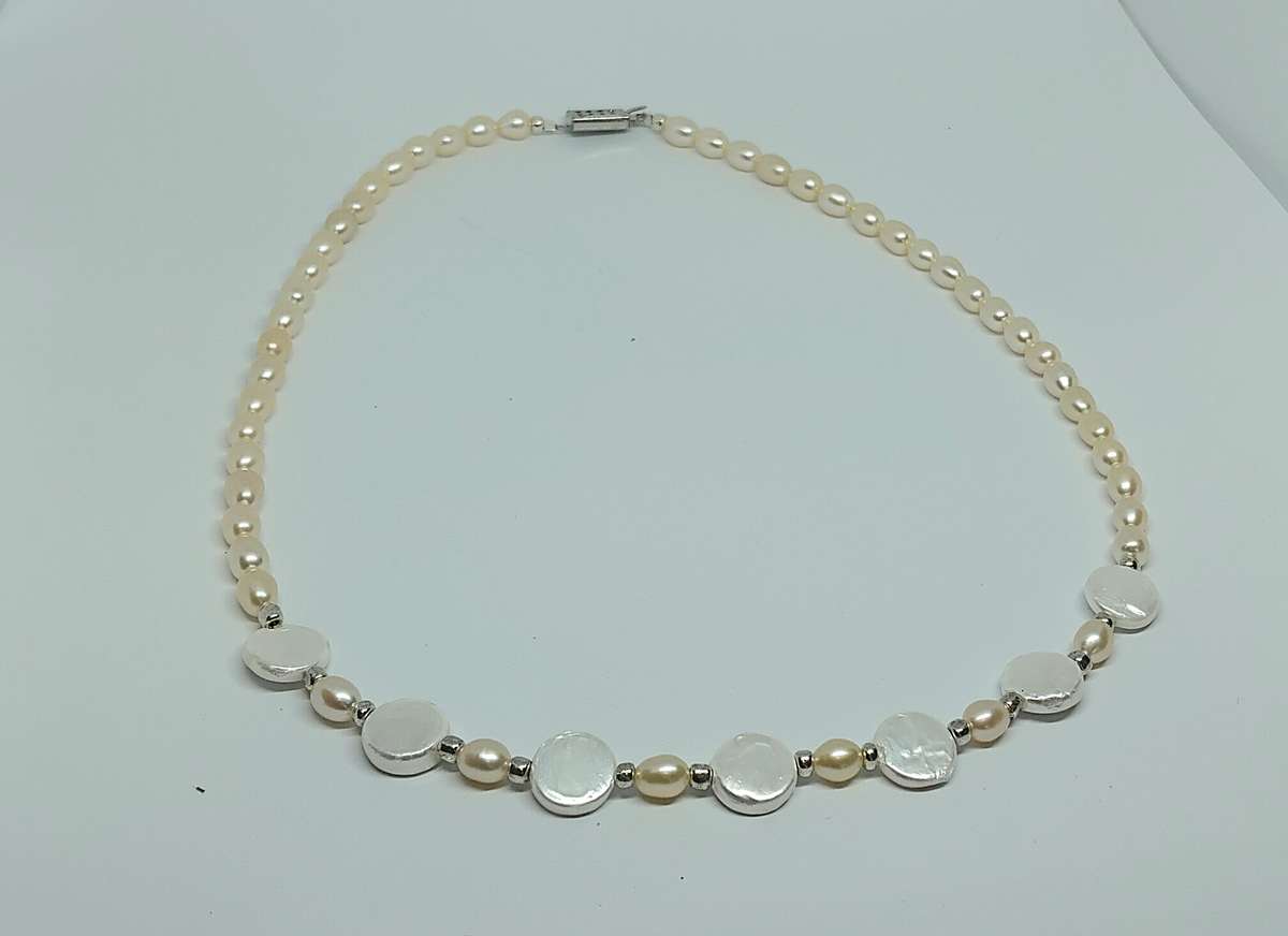 Genuine Pearl & Shell Pearl Necklace - Gorgeous