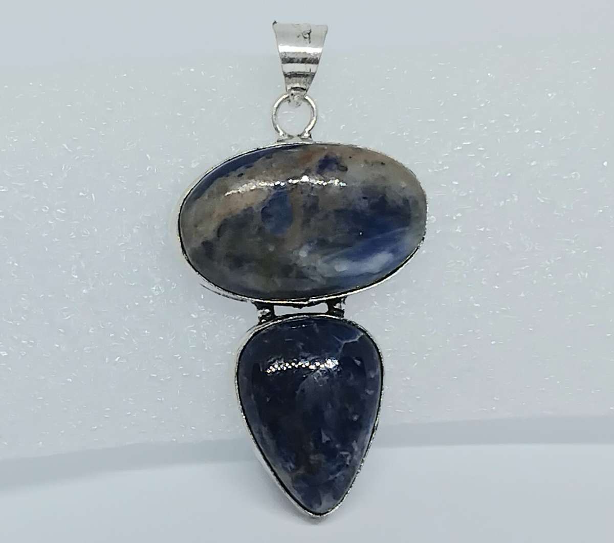 Beautiful Sodalite Stone Pendant - FREE CHAIN!