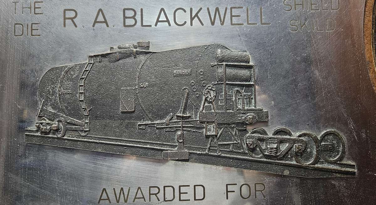 Large and VERY HEAVY vintage Natal Railway Safety Award Plaque