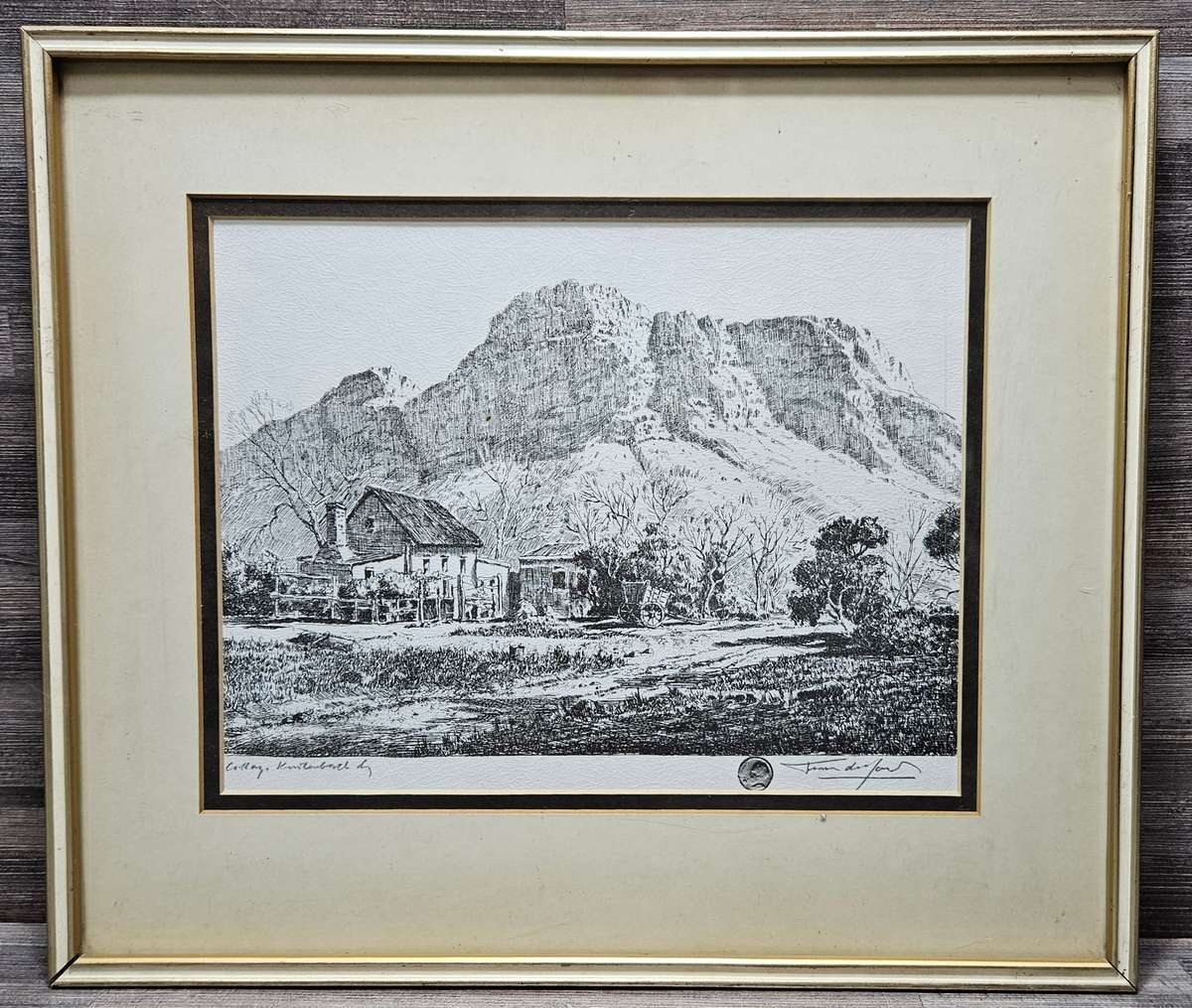 Signed Tinus de Jongh