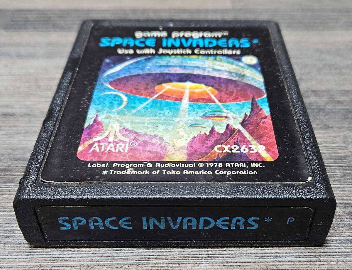 Vintage Atari Space Invaders cartridge, untested
