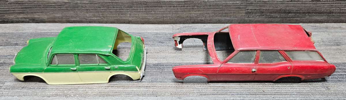 Vintage toy car parts as pictured