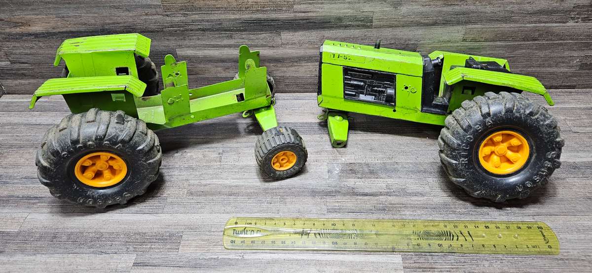 Vintage toy car parts as pictured