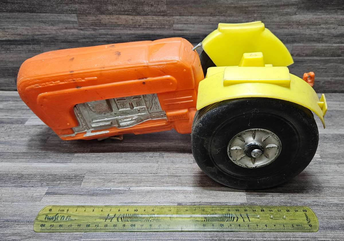 Vintage toy car parts as pictured