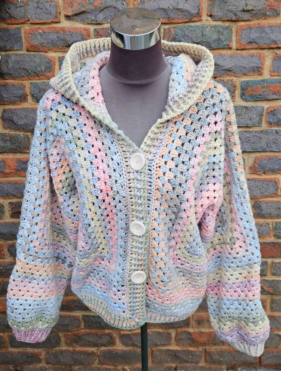 New handmade crochet super warm hoodie