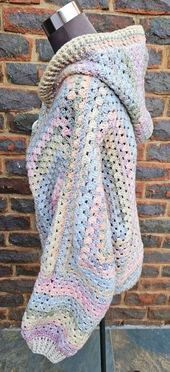 New handmade crochet super warm hoodie