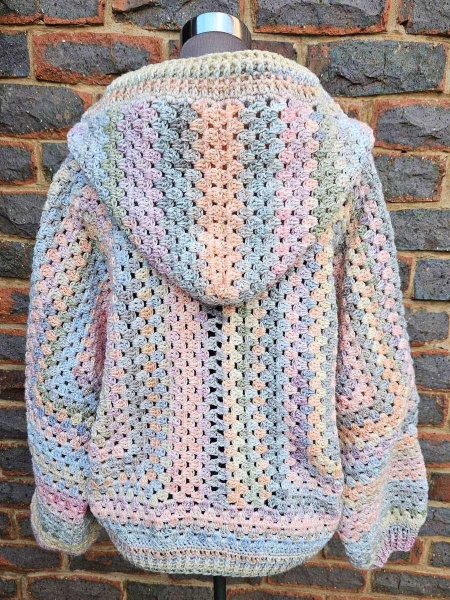 New handmade crochet super warm hoodie