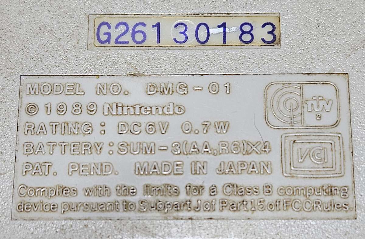 Vintage Nintendo Game Boy Model GB-70