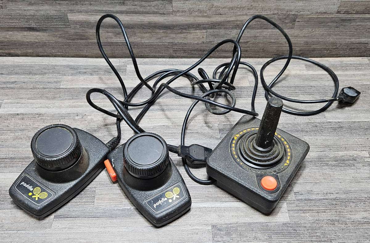 Vintage Atari controllers