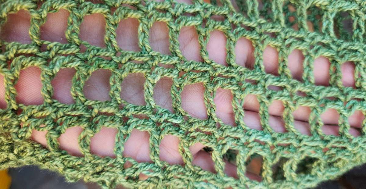 New handmade crochet fine, lightweight cotton crochet top