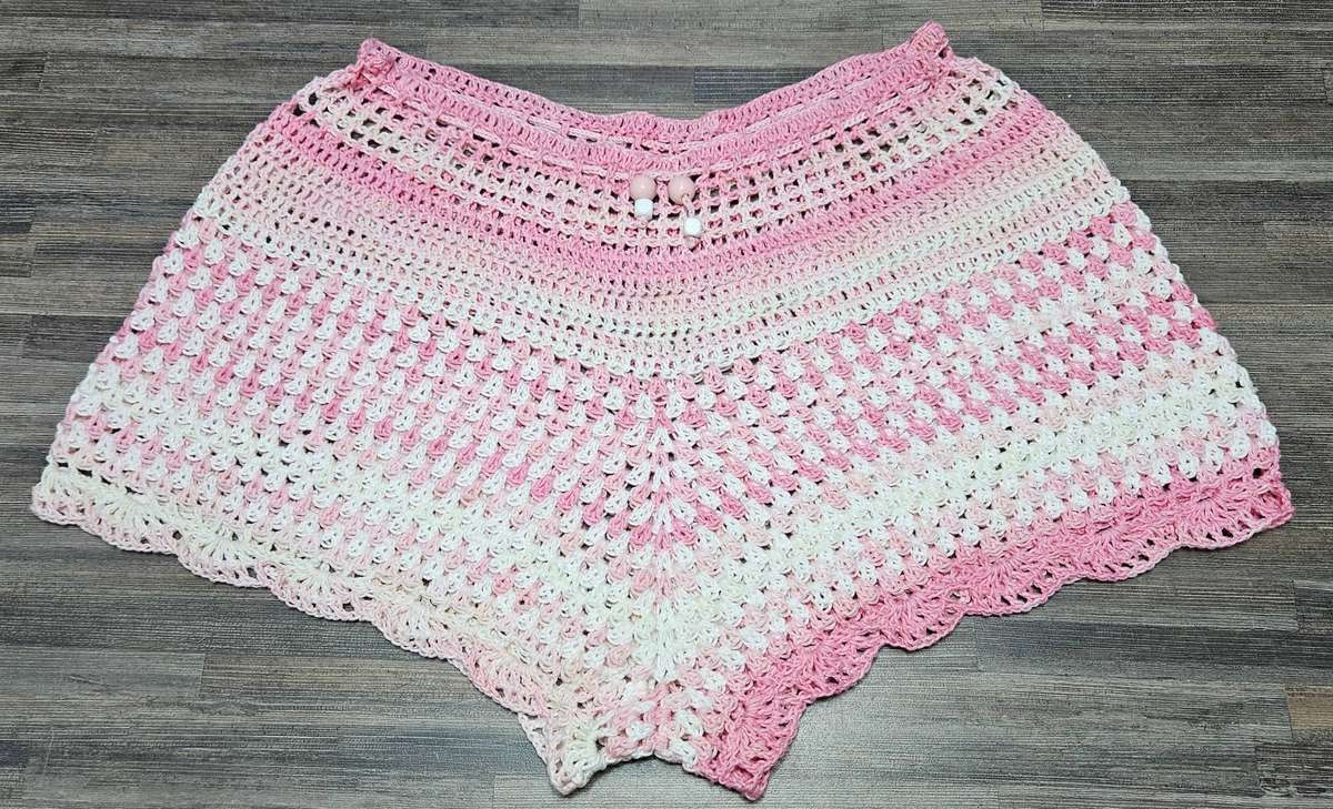 New handmade crochet cute cotton summer shorts