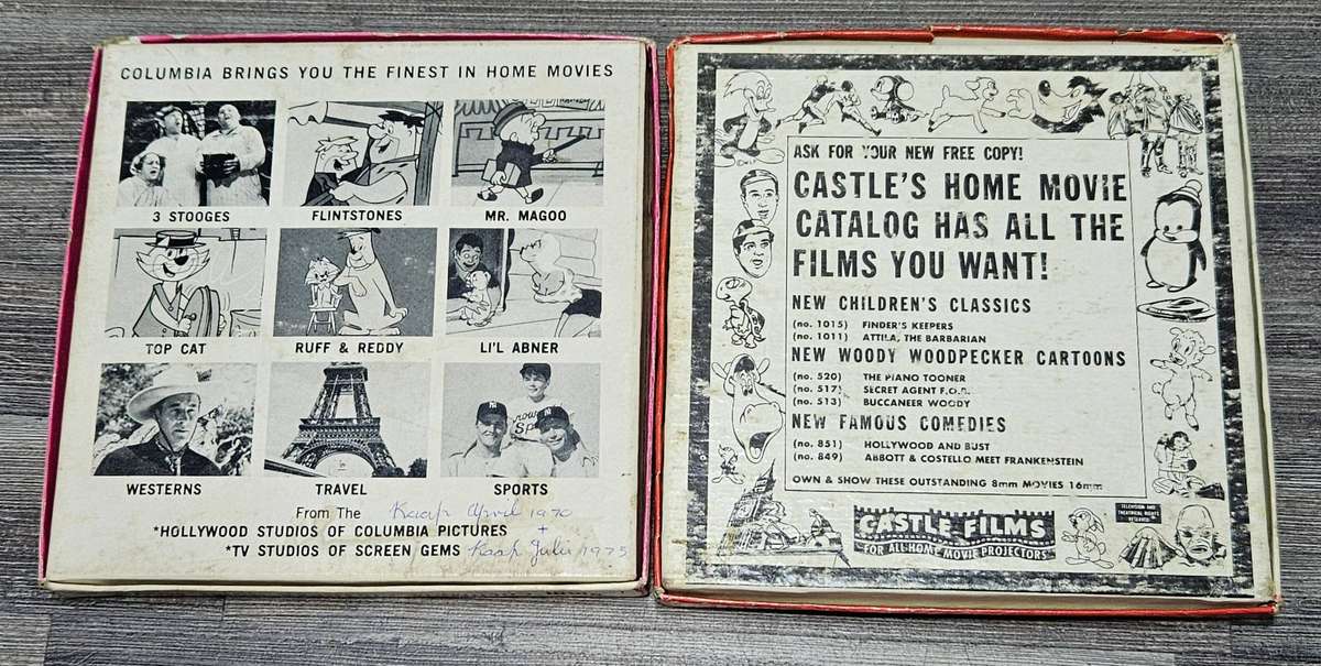 2X vintage reel to reel movies