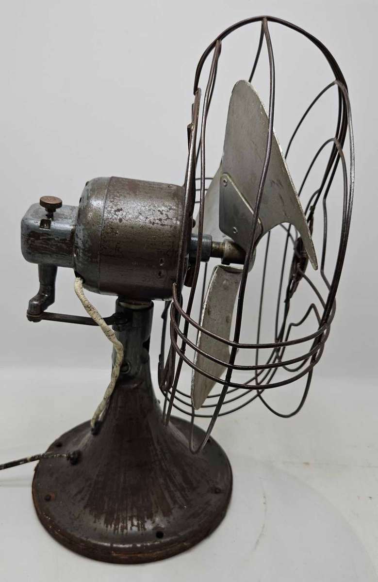 Vintage HEAVY, WORKING!!! Steampunk General Electric Fan