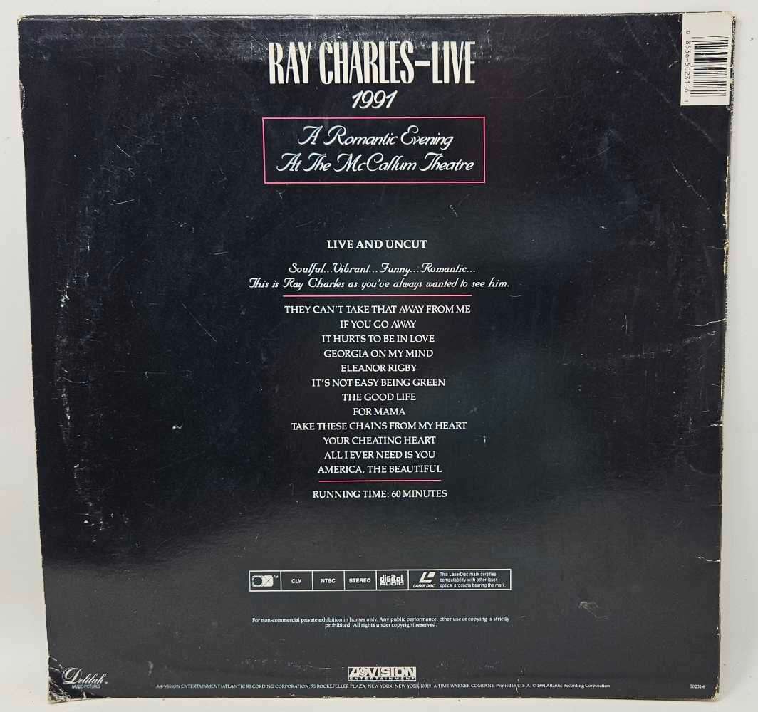 Ray Charles Live 1991 - Laser Disc