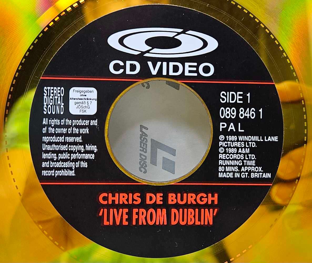 Chris de Burgh - Live from Dublin - Gold Laser Disc