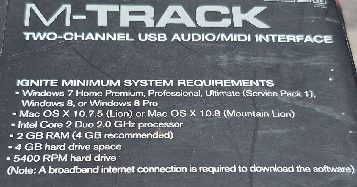 M-Audio M-Track audio/MIDI recording interface