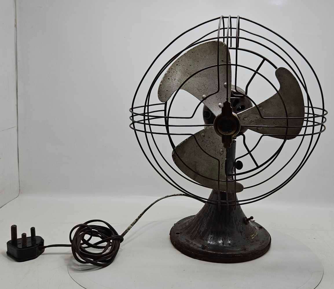 Vintage HEAVY, WORKING!!! Steampunk General Electric Fan