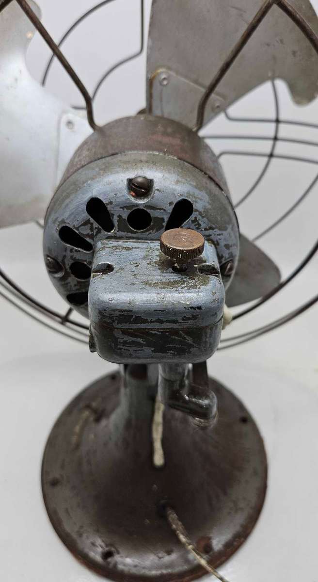Vintage HEAVY, WORKING!!! Steampunk General Electric Fan