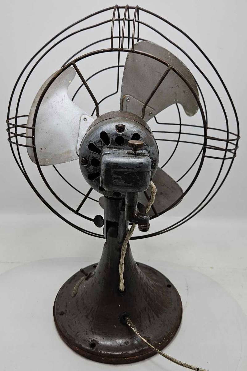 Vintage HEAVY, WORKING!!! Steampunk General Electric Fan