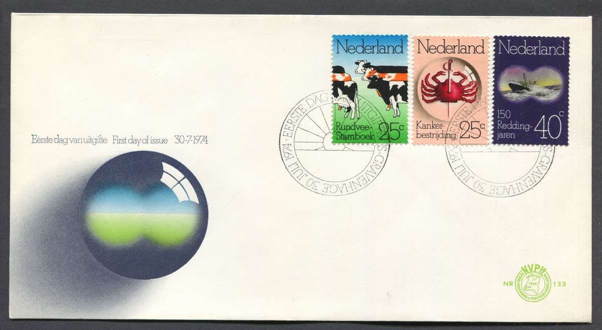 Netherlands - FDC - No 133 - 1974 - Unaddressed