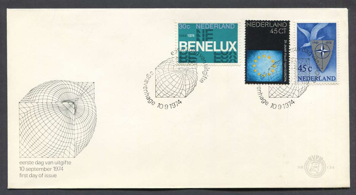 Netherlands - FDC - No 134 - 1974 - Unaddressed