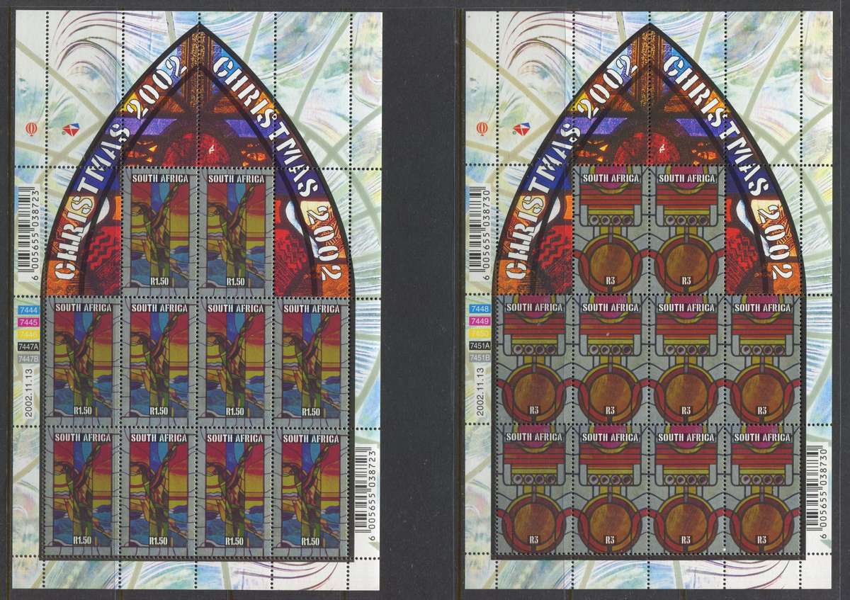 RSA - Set of 2 Sheets of 10 - 2002 - MNH