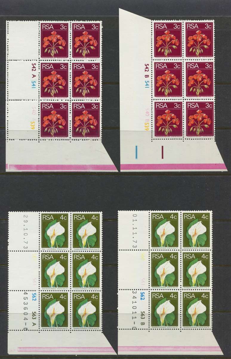 RSA - 30 Control Blocks Of 6 - 1974 - MNH