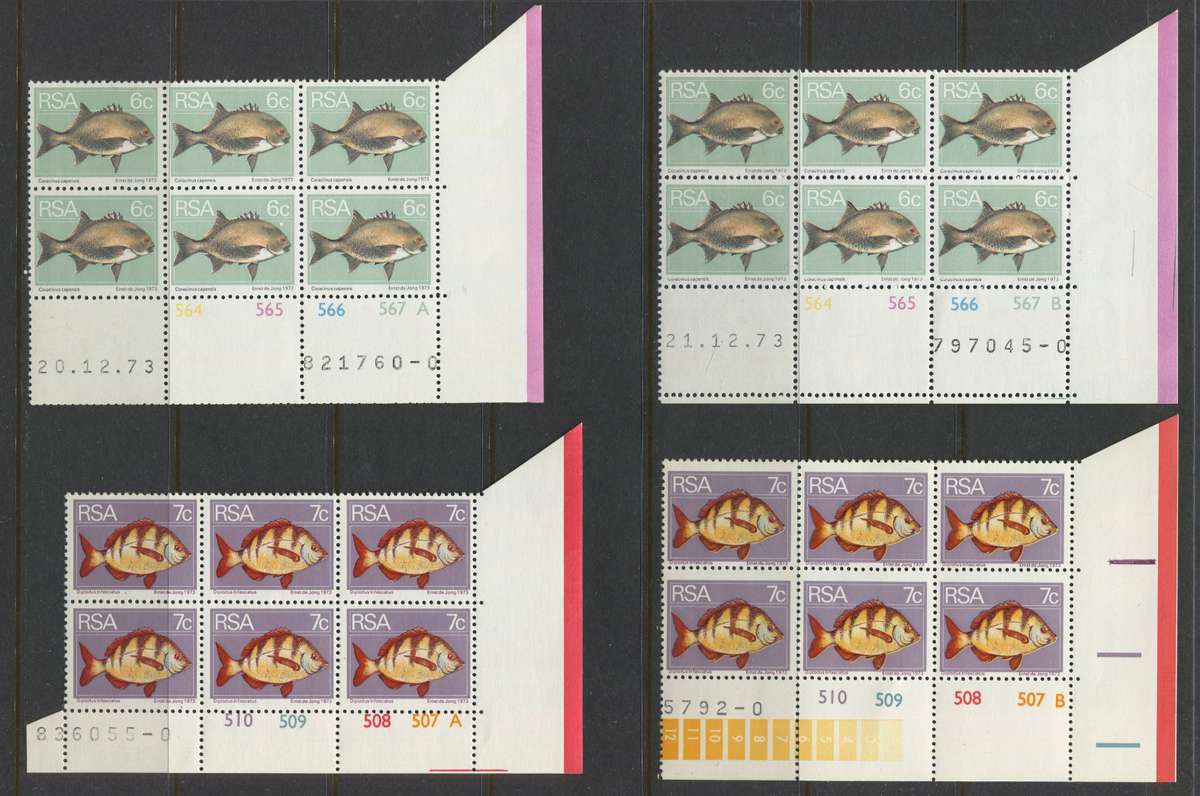 RSA - 30 Control Blocks Of 6 - 1974 - MNH