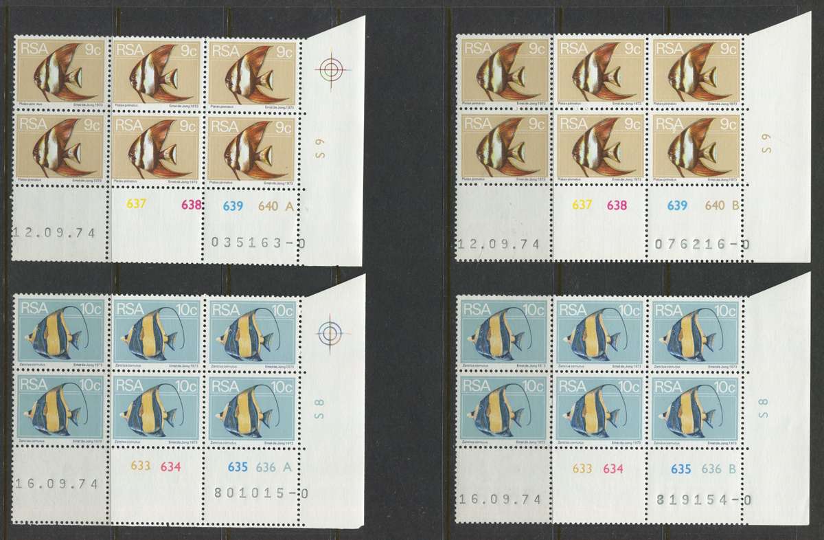 RSA - 30 Control Blocks Of 6 - 1974 - MNH