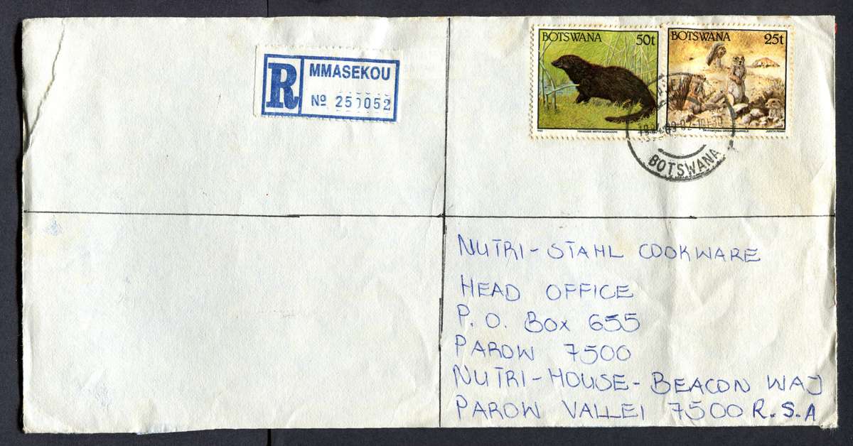 Botswana - "Maxi" Size Registered Cover