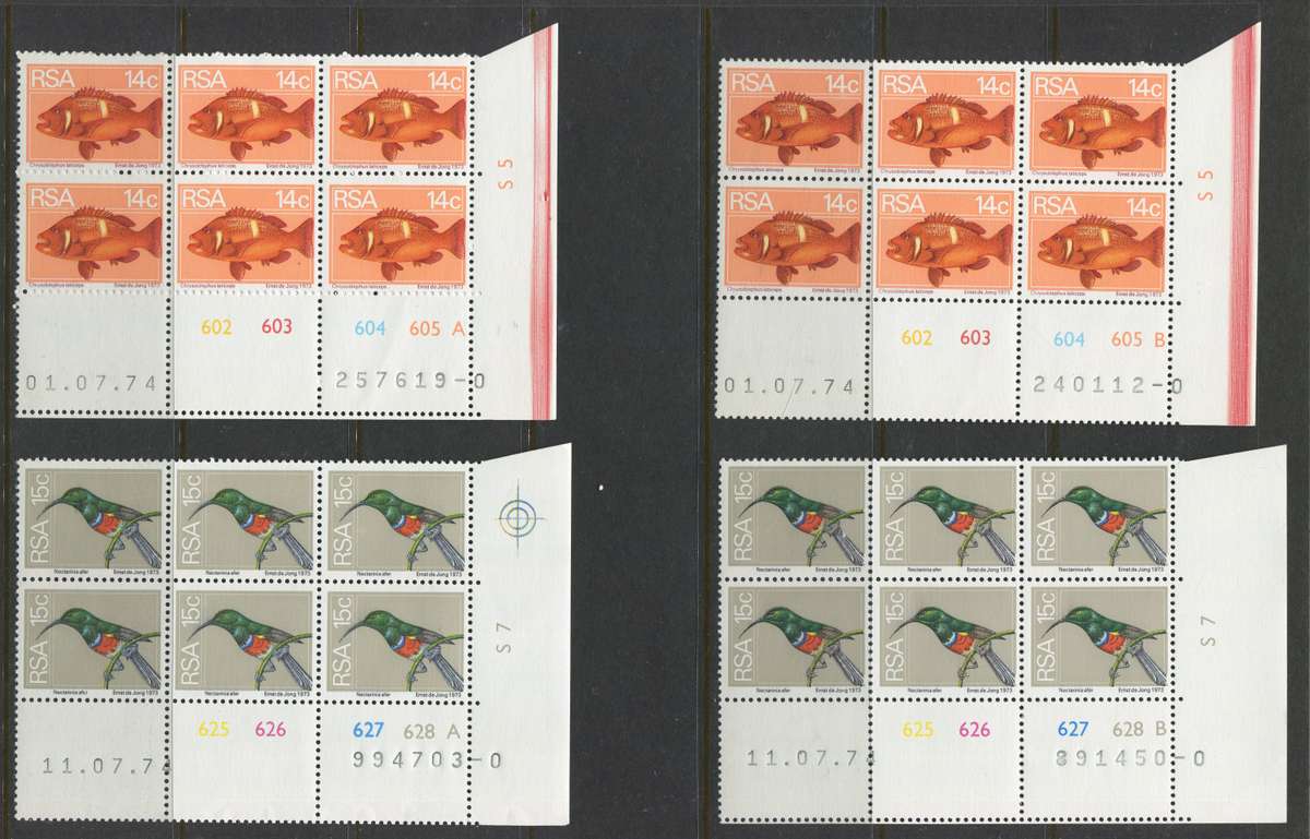 RSA - 30 Control Blocks Of 6 - 1974 - MNH