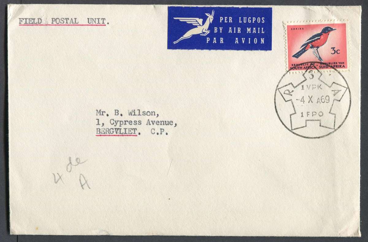 RSA - Cover - Field Postal Unit