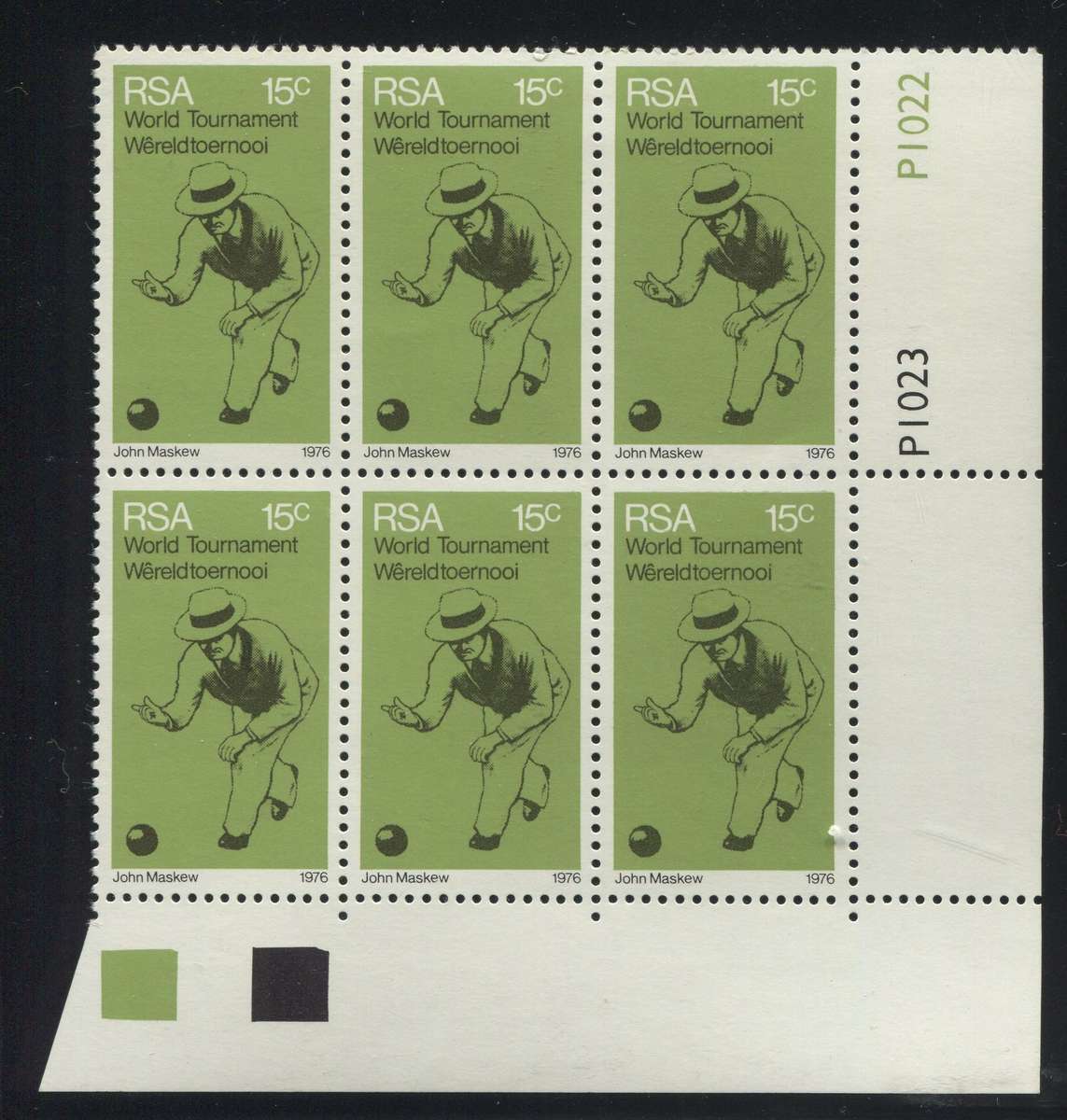 RSA - 1 Control Block Of 6 - 1976 - MNH