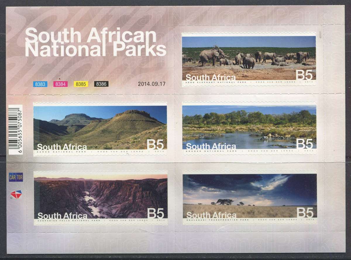 RSA - Sheet of 5 - 2014 - MNH