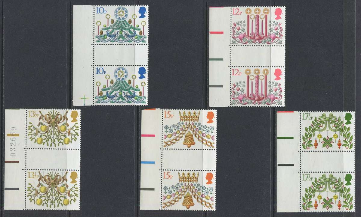 Great Britain - Set of 5 Gutter Pairs - 1980 - MNH