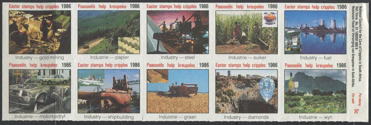 RSA - Cinderella - Easter Stamps - 1986