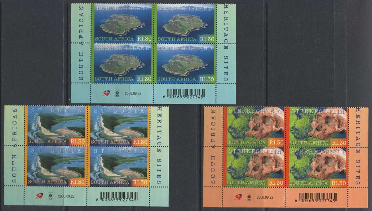 RSA - 3 Blocks Of 4 - 2000 - MNH