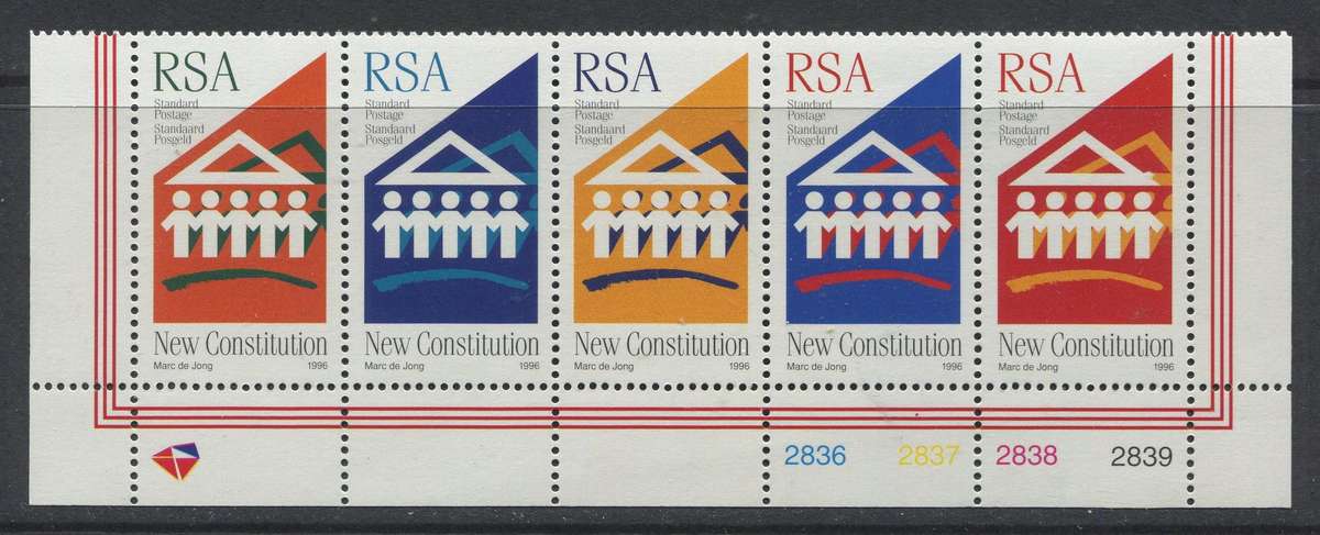 RSA - Strip Of 5 - 1996 - MNH