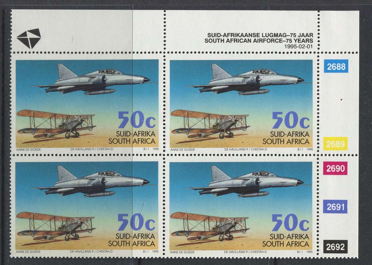 RSA - Control Block Of 4 - 1995 - MNH