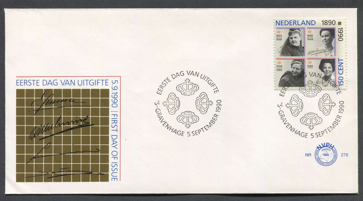Netherlands - FDC - No 276 - 1990 - Unaddressed