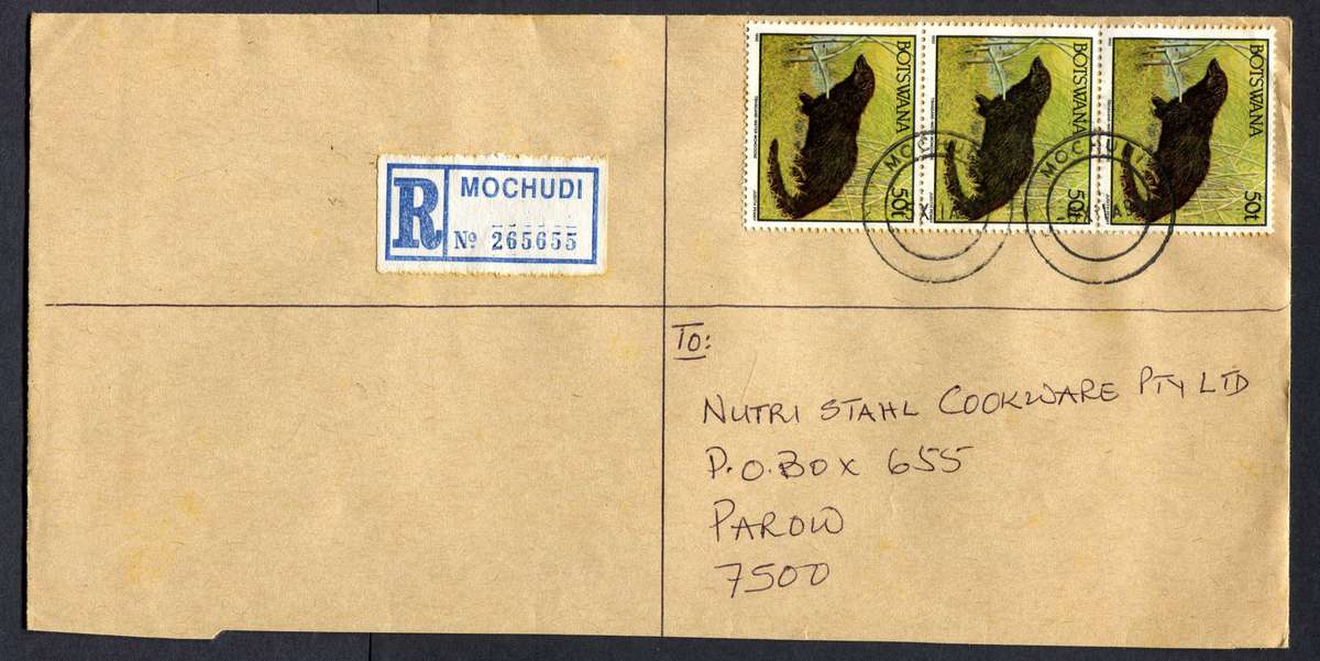 Botswana - "Maxi" Size Registered Cover