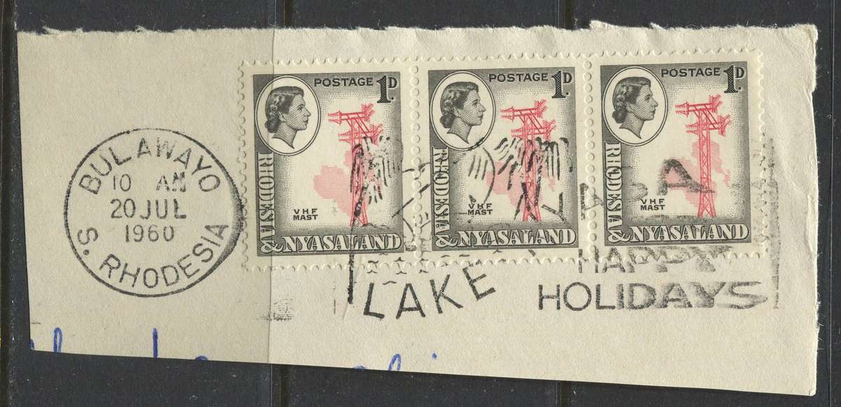 Rhodesia and Nyasaland - Used On Piece